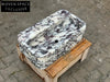 Luka Calacatta Viola ribbed marble sink