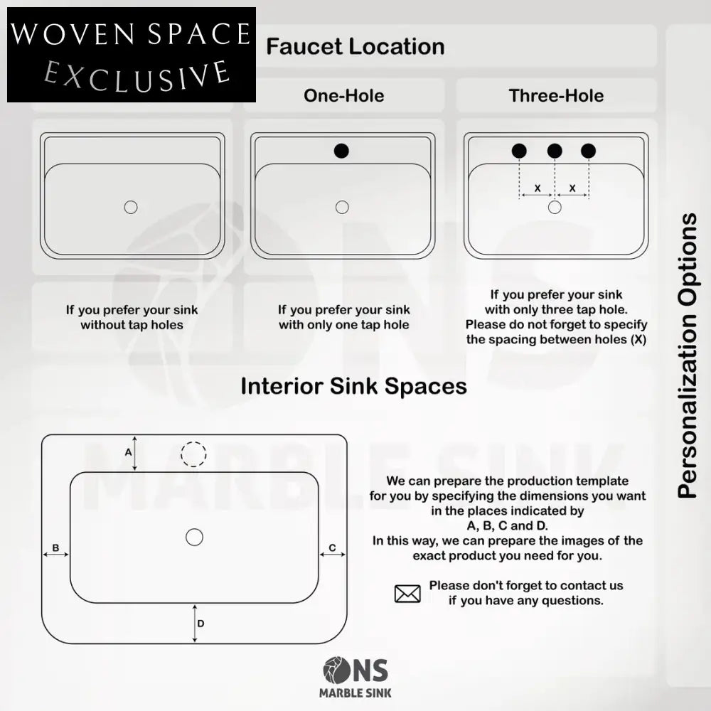 Luna Hand Carved Large Marble Sink