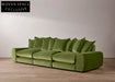Luxury Modular Green Velvet Sofa, Modern Sectional Couch for Living Room