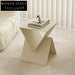 Luxe Modern Gold Metal Side Table for Living Room Bedroom Decor