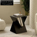 Luxe Modern Gold Metal Side Table for Living Room Bedroom Decor
