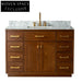 Luxurious 48-inch Classical Wood Bathroom Vanity Storage Cabinet