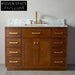 Luxurious 48-inch Classical Wood Bathroom Vanity Storage Cabinet
