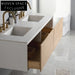 Luxurious 60-inch Wall-Mounted Bathroom Vanity with Dual Soft-Close Drawers
