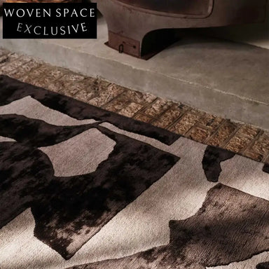 Luxurious American Retro Abstract Polyester Custom Area Rug for Living Room