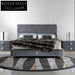 Luxurious Black Tencel Hand-Tufted Modern Living Room Area Carpet