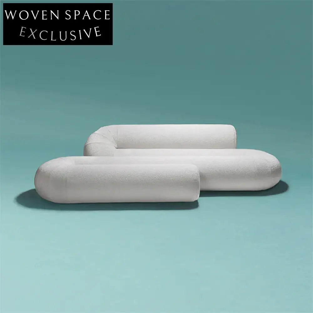 Luxurious Blue Velvet Fabric Modular Floor Sofa Set with Irregular Design