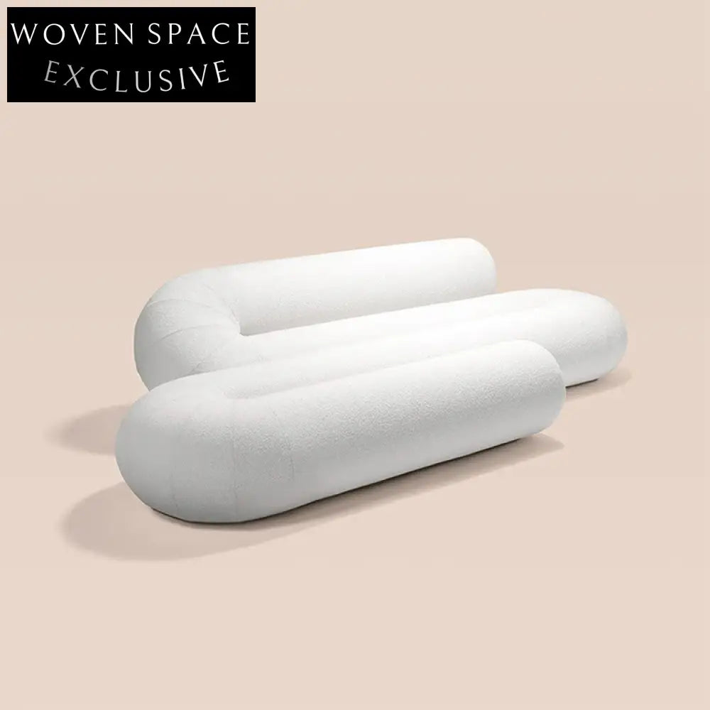 Luxurious Blue Velvet Fabric Modular Floor Sofa Set with Irregular Design