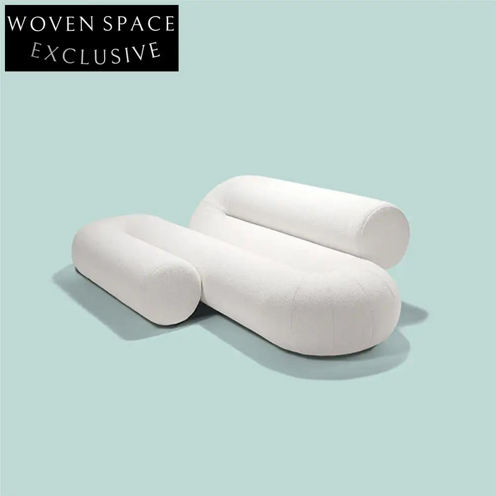 Luxurious Blue Velvet Fabric Modular Floor Sofa Set with Irregular Design