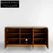 Luxurious Burl Veneer Wood Modern Storage Console Dining Room Sideboard