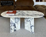 Luxury Calacatta Viola Natural Marble Round Stone Coffee Table