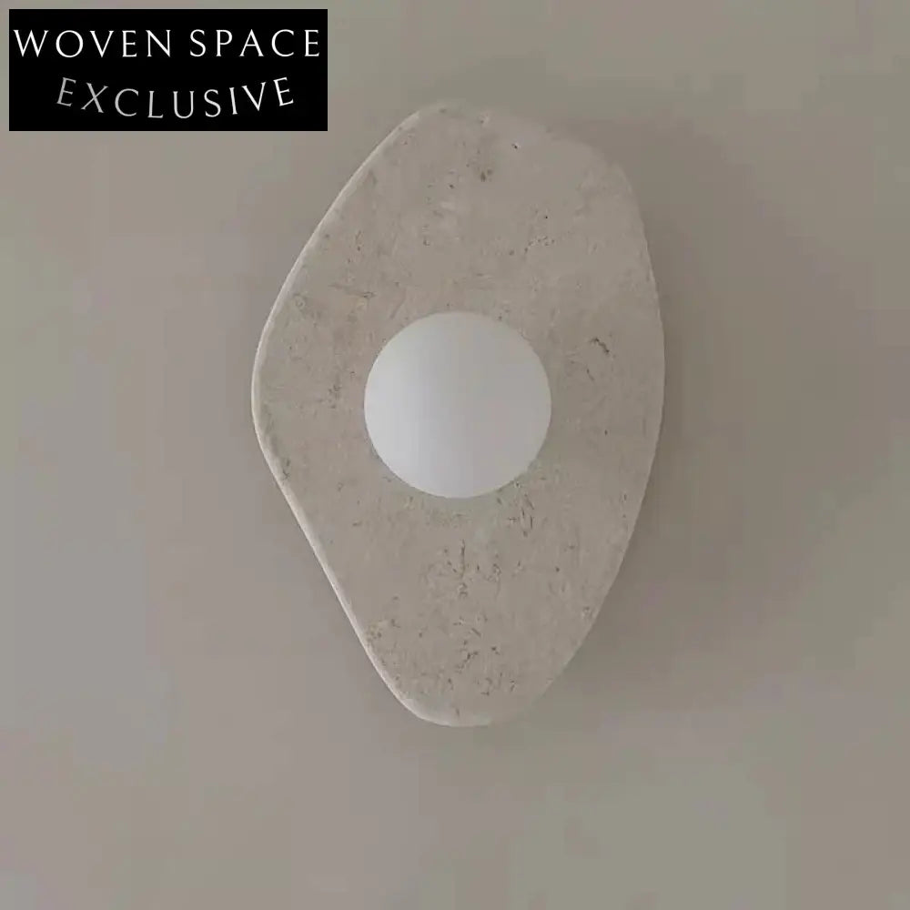 Luxurious Calacatta Viola Marble Wall Sconce, Elegant Natural Stone Lighting Fixture