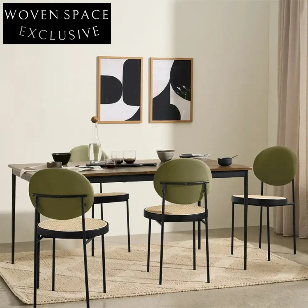 Luxurious Contemporary Italian Modern Upholstered Dining Chair Velvet Teddy Fabric