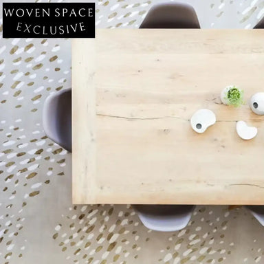 Luxurious Cream Handmade Polyester Modern Living Room Bedroom Area Carpet