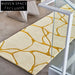 Luxurious Cream Modern Area Rug: Soft Polyester Fiber, Elegant Solid Color Carpet