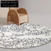 Luxurious Custom Woven Polyester Area Rug - French Style Abstract Decor