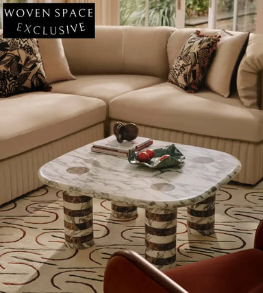 Luxury Italian Minimalist Marble Coffee Table for Modern Living Rooms