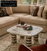 Luxury Italian Minimalist Marble Coffee Table for Modern Living Rooms
