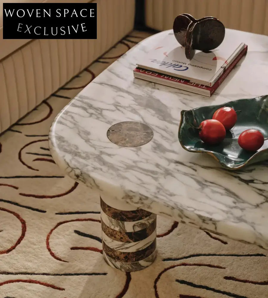 Luxury Italian Minimalist Marble Coffee Table for Modern Living Rooms