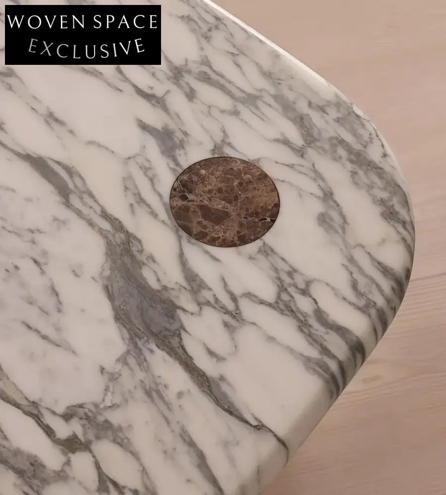 Luxury Italian Minimalist Marble Coffee Table for Modern Living Rooms