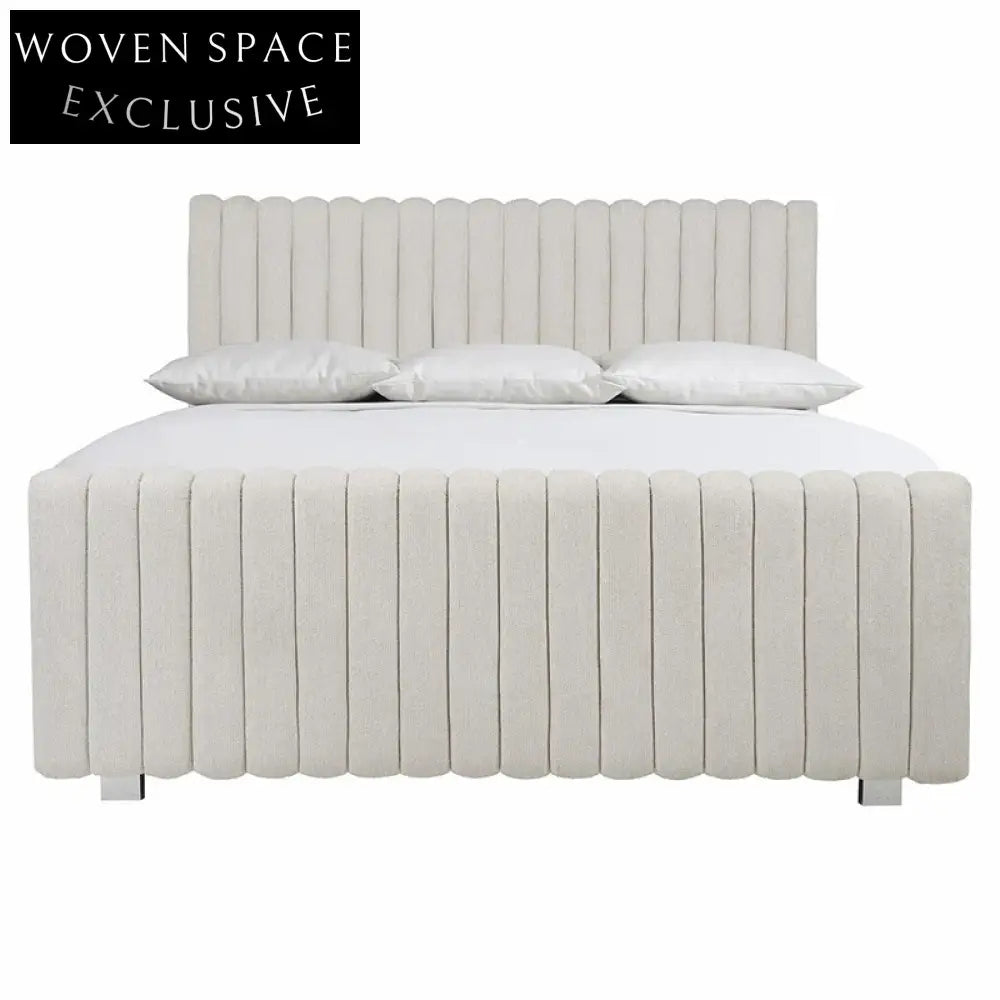 Luxurious European Fabric Queen King Sofa Bed with Modern Metal Legs