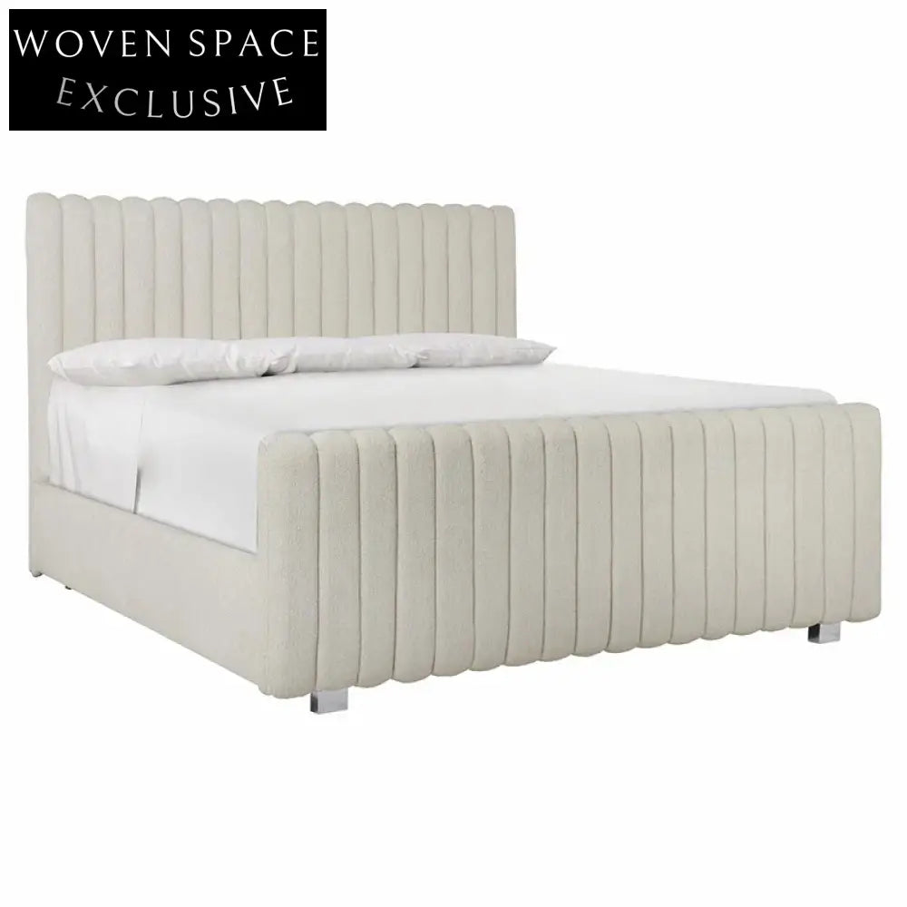 Luxurious European Fabric Queen King Sofa Bed with Modern Metal Legs