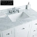 Luxurious European Style Solid Wood Bathroom Vanity with Marble Top & Storage