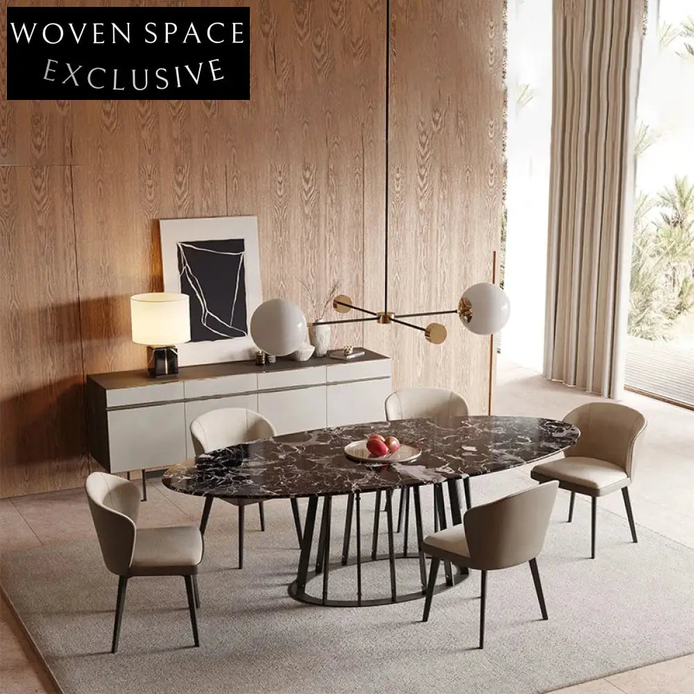 Luxurious Fabric PU Leather Wooden Modern Dining Chairs