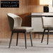 Luxurious Fabric PU Leather Wooden Modern Dining Chairs