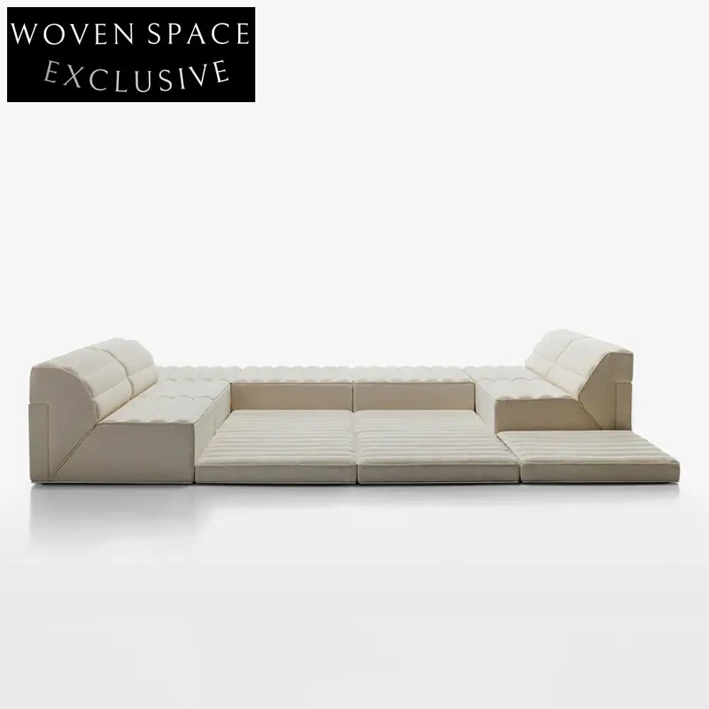 Luxurious Fabric Recliner Sectional Sofa with Solid Pine Frame and Plush Comfort