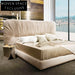 Luxurious Fabric Upholstered Modern Bedroom King Queen Bed Frame