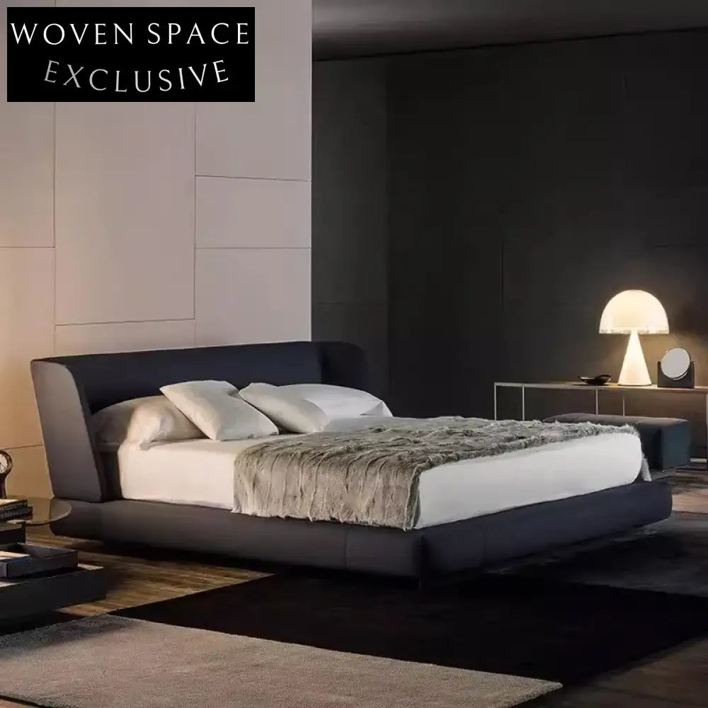 Luxurious Fabric Upholstered Queen Size Bed for Modern Bedrooms