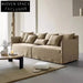Luxurious French Chesterfield Modular Sofa, Solid Pine Frame, Fabric Upholstered Couch