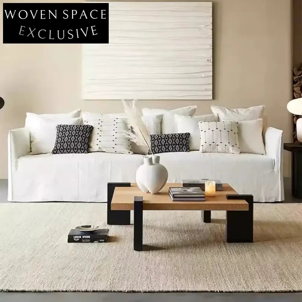 Luxurious French Chesterfield Modular Sofa, Solid Pine Frame, Fabric Upholstered Couch