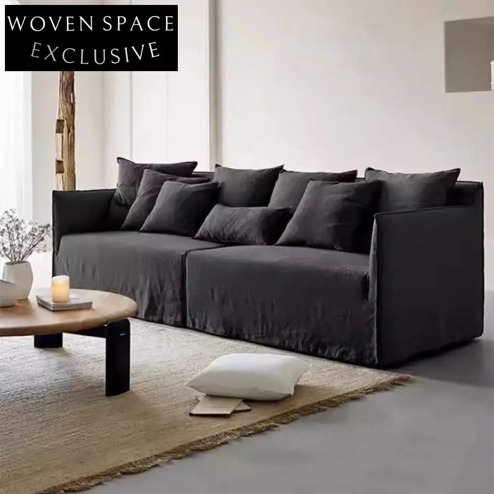 Luxurious French Chesterfield Modular Sofa, Solid Pine Frame, Fabric Upholstered Couch