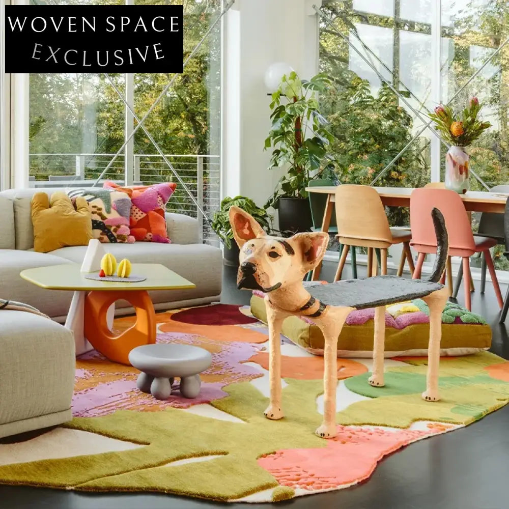 Luxurious French Vintage Geometric Pattern Polyester Fiber Area Rug for Elegant Living Spaces