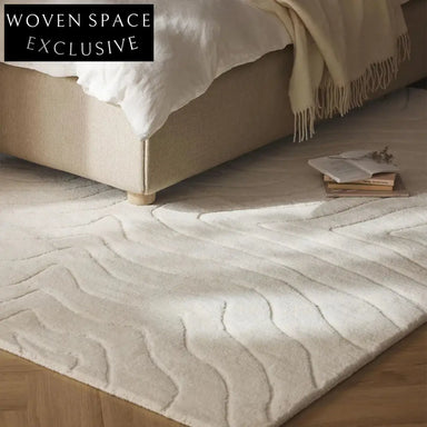 Luxurious French Vintage Wool Blend Living Room Area Rug, Coffee Table Carpet