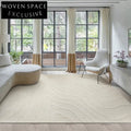 Luxurious French Vintage Wool Blend Living Room Area Rug, Coffee Table Carpet