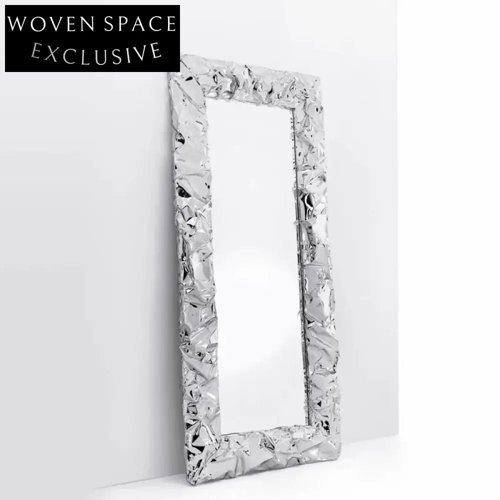 Luxurious Golden Stainless Steel Wall Mirror Full Length Bedroom Living Room