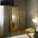 Luxurious Golden Stainless Steel Wall Mirror Full Length Bedroom Living Room