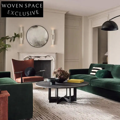 Luxurious 100-inch Green Velvet Sofa Modern Minimalist Living Room Couch