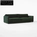 Luxurious 100-inch Green Velvet Sofa Modern Minimalist Living Room Couch