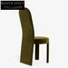 Luxurious Green Velvet High Back Dining Chair - Modern Solid Wood Frame