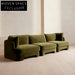 Luxurious Green Velvet Sofa Set: Modern Design, Comfortable Living Room Furniture