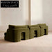 Luxurious Green Velvet Sofa Set: Modern Design, Comfortable Living Room Furniture