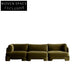 Luxurious Green Velvet Sofa Set: Modern Design, Comfortable Living Room Furniture