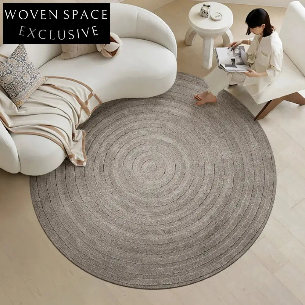 Luxurious Hand-Tufted French Vintage Wool Area Rug for Living Rooms