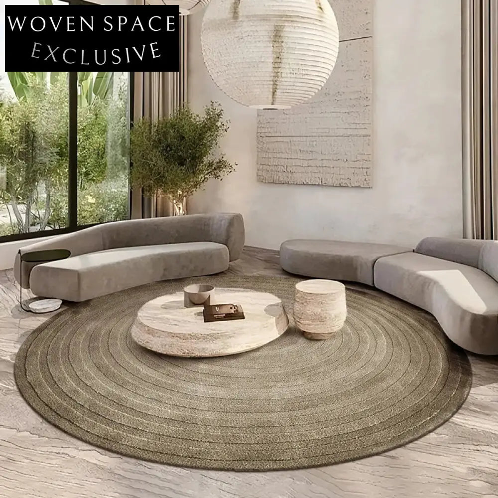 Luxurious Hand-Tufted French Vintage Wool Area Rug for Living Rooms