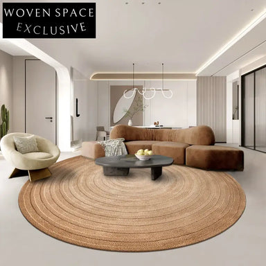 Luxurious Hand-Tufted French Vintage Wool Area Rug for Living Rooms