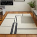 Luxurious Hand-Tufted Polyester Geometric Living Room Area Rug for Modern Homes